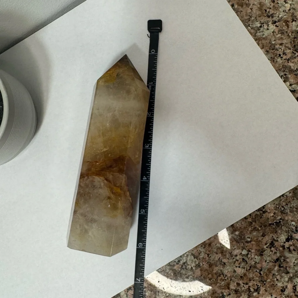 Golden Healer Quartz Crystal Tower